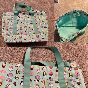 New squishables friends teal tote pockets